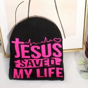 Jesus saved me beanie